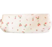 Opemg Trousse à crayons pour femme - Style floral rose - Trousse à crayons - Porte-monnaie - Jolie trousse simple et mignonne - Organiseur de papeterie multifonction - Sac de rangement pour maquillage