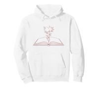 Open Book Heart Vine Minimalist Line Littéraire Esthétique Sweat à Capuche