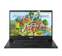 Open Box - Ordinateur portable Asus Chromebook CX1 15,6" FHD, processeur Intel Celeron N3350, mémoire flash eMMC 64 Go, RAM 4 Go, carte graphique Intel HD, webcam 720p, haut-parleurs stéréo, système