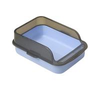 Open Cat Litter Box - 39 x 28 x 14,5 cm Pratique Poêle à chat | 364 g avec odeur ouverte à l'épreuve des fuites portables | Toilette pour chatons facile à nettoyer | Litière à façade haute pour usage