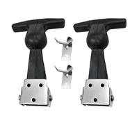 Open Door Caches | Push Latches | Bateau Cabin Latch | 2 pcs Heavy-Duty Rubber T-Handle Drawer & Hood Latch | T-Shaped Catch For Boats, Cabins, Vehicles, Toolboxes & Industrial Equipment
