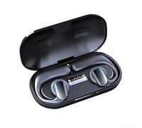 Open Ear BT 5.3 Secure Triangle Casque de sport Noir | Design à oreilles ouvertes, support triangulaire stable, ajustement ergonomique, appels mains libres, sensibilisation sûre