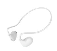 Open Ear Headphones - PC ABS, White, Air Conduction Earbuds, Low Latency Earbuds | Portable Earless Headphones, IP68 Waterproof, 15m Range, 4-8h Battery Life For TV, Smartphone, Laptop, Computer