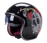 Open Face Casque Moto Jet Vintage Moto Casque Bol ECE Homologué Casque Mobylette Casque Résistant Aux Chocs Casque De Moto Homme Et Femme Pilot H,XXL=(63-64CM)