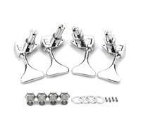 Open Gear Bass Tunings Machine Head String Tuner Remplacement 4 Cordes Tunings PEG Facile à Installer Pièces de rechange pour guitare