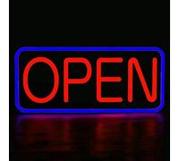 Open Néon Enseigne LED Mur Néon Lumière Night Signs avec chaîne et télécommande Lampe enseigne néon Lampes Signalisation Suspendues Lampes au Néon Lettres Open Boite à Lumière Signe Ouvert de Magasin