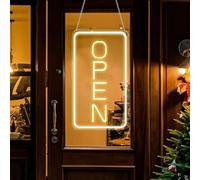 Open Neon Sign Mots Enseignes, Enseignes Ouvertes Au Néon À Led, 18.8 * 38 Cm Néon Led Lettres Décoratives, Open Panneau Néon Led Pour Magasins, Restaurants, Bureaux, Magasins, Vitrines