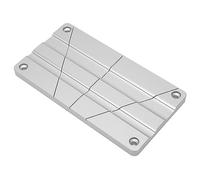 Open Reel Audio Splicing Kit, 1/2 1/4 10 Pouces en Alliage D'Aluminium Reel to Reel Tape Splicing Block Splicing Block pour Open Reel Tape Media, avec Bobine de Leader Tape, Doré