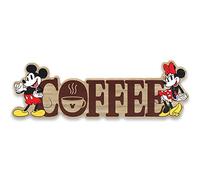 Open Road Brands Décoration de table en bois Disney Mickey Mouse et Minnie Mouse - Adorable décoration à accrocher ou à exposer dans la cuisine, le bureau ou le café