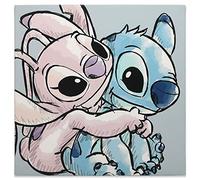 Open Road Brands Disney Lilo and Stitch With Angel Gallery Wrapped Canvas Wall Decor - Adorable Stitch Wall Art For Home Decorating