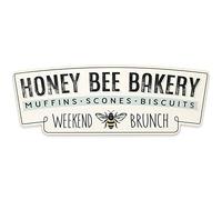 Open Road Brands Honey Bee Bakery Plaque en bois gaufré pour la cuisine