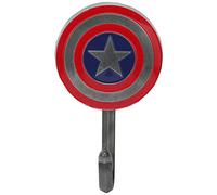 Open Road Brands Marvel Captain America Crochet mural en fonte pour manteaux, vestes, clés et plus encore