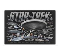 Open Road Brands Plaque en métal Star Trek Ships - Décoration murale vintage Star Trek pour cave, salle de cinéma ou chambre à coucher