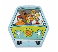 Open Road Brands Scooby-Doo and Friends Plaque en métal Mystery Machine - Décoration murale rétro Scooby-Doo pour décoration de la maison