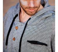 Open Road Goods Poncho de Surf - Serviette à Capuche pour Adulte | Poncho Turc Gris Noir | Poncho à Langer, Peignoir à Langer, Peignoir de Surf | Serviette à Capuche pour Combinaison de plongée