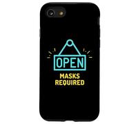 Open Sign Face Masks are Required Social Distance Hygiene Coque pour iPhone SE (2020) / 7/8