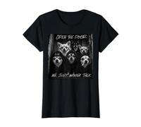 Open The Door We Just Wanna Talk Meme Chien Chihuahua Drôle T-Shirt Graphique avec Valeur