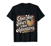 Open Your Heart to New Adventures Voyage Explorer |- T-Shirt