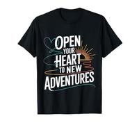 Open Your Heart to New Adventures Voyage Explorer |- T-Shirt
