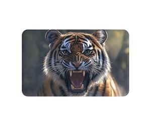 Open Your Mouth and Head Like A Tigersupernatural Symbols Black Printing 1 pièce Quick Dry Peach Skin Velvet Serviette de plage surdimensionnée 140 x 70 cm pour adultes, serviette super absorbante