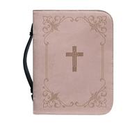 OPENARTUP Grande housse de Bible pour femme, étui de protection avec marque-page, étui de protection pour la Bible avec fermeture éclair, poignée pour la Bible, Jésus a sauvé ma vie