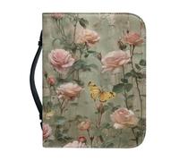 OPENARTUP Housse de Bible minimaliste pour homme et femme, housse de Bible extra large avec poignée marque-page, sac bible imperméable pour fournitures d'étude, Ceux qui espèrent dans le Seigneur