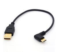 OpenII Câble d'extension USB de type C plaqué or à angle droit vers USB A mâle