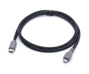 OpenII Câble USB C vers Micro USB C, Type C mâle vers Micro USB B mâle rallonge pour MacBook, Dell XPS 13 15, Chormebook Pixel, appareils Lenovo avec Port USB-C (1 mètre)