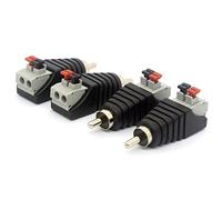 OpenII Connecteur d'alimentation pour caméra de vidéosurveillance - Pour haut-parleur audio et vidéo - Connecteur RCA mâle vers connecteur AV 2