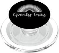 Openly Gray Rainbow for a Gray Haired Friend PopSockets PopGrip pour MagSafe