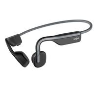 OpenMove casque conduction osseuse Bluetooth open-ear micro IP55 6 h autonomie autocollants gris