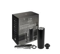 PEUGEOT - Coffret Cadeau Clavelin + Preserve Electrique Finition ABS - Tire-Bouchon Sommelier Clavelin Breveté + Pompe à Vide Automatique et Rechargeable - Idée Cadeau Œnologie - Coloris Noir