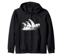 Opéra de Sydney Opera House Vintage Skyline Australie Sweat à Capuche