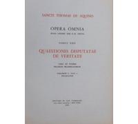 Opera Omnia - tome 22 Quaestiones disputatae de veritate volume 1 Fascicule 1 & 2 (22)