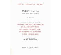 Opera omnia - tome 40 pars a-b-c-d-e Volume 1 - Saint Thomas d' Aquin - Leonine Eds - relié - Lettres
