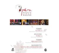 Opéra Royal De Liège Wallonie : Verdi : Attlia + Puccini : Tosca + Verdi : Rigoletto + Donizetti : Lucia Di Lamermoor