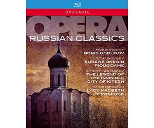 Opera Russian Classics. Boris Godounov, Eugène Onéguine, La Dame de Pique, La légende de Kitège, Lady Macbeth. [Blu-ray]