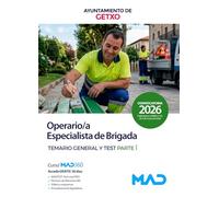 Operario/a Especialista de Brigada del Ayuntamiento de Getxo. Parte I Temario general y test