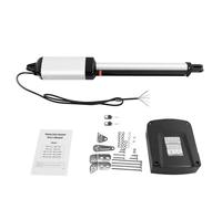 Opérateur automatique de portail battant 50 W 300 kg avec boîtier de commande et 2 télécommandes, distance de transmission maximale 385 mm, longueur maximale de portail 5,5 m