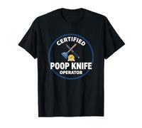 Opérateur de Couteau à déjections Canines certifié drôle T-Shirt