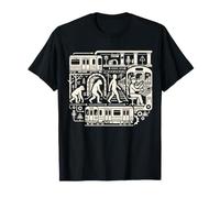 Opérateur de métro Evolution Metro Rail Transit Driver Design T-Shirt