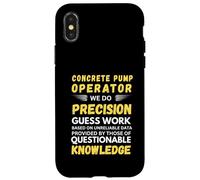 Opérateur de pompe à béton Nous faisons des devinettes de précision Coque pour iPhone X/XS