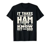Opérateur Radio Amateur Morse Code Dit Dah T-Shirt