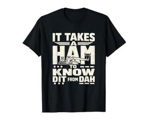 Opérateur Radio Amateur Morse Code Dit Dah T-Shirt