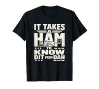 Opérateur Radio Amateur Morse Code Dit Dah T-Shirt Graphique avec Valeur