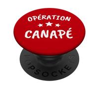 Opération Canapé Télévision Série TV Sieste Repos Dodo PopSockets PopGrip Adhésif