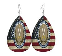 Opération de la force opérationnelle conjointe : résolution inhérente. Boucles d'oreilles en cuir, accessoire de mode, parfaites pour les fêtes, les vacances et le quotidien.