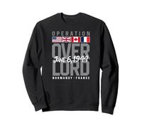 Opération Overlord Allied Flags Normandie France 6 Juin 1944 Sweatshirt