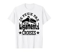 Opération Sportif Blessé Cadeau Humour Convalescence Hôptial T-Shirt, Homme, Blanc, S