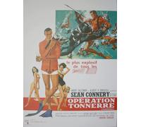 Operation Tonnerre Affiche Cinéma Originale Petit Format (53x40 cm Roulée) Retirage